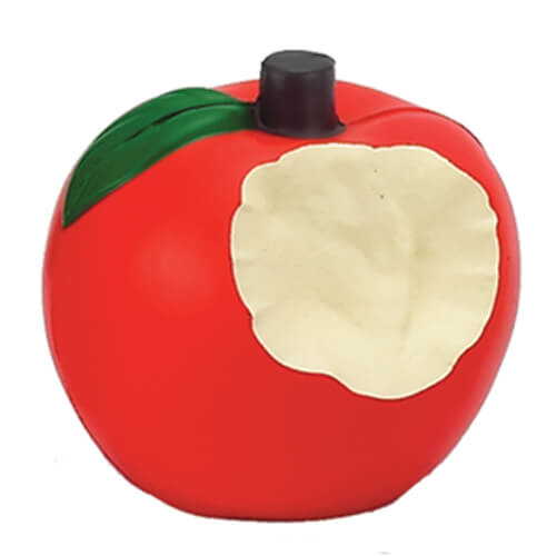 Æble stress gimmick - spis det eller knug det - det hjælper på begge måder - Ide reklame