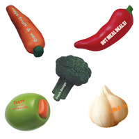 Grøntsager som stress gimmicks - Giv gyleroden et klem - Ide reklame