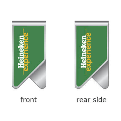 logo clips formet som vinger til at sætte i en bog eller rapport - få dit logo på - Ide rekalme